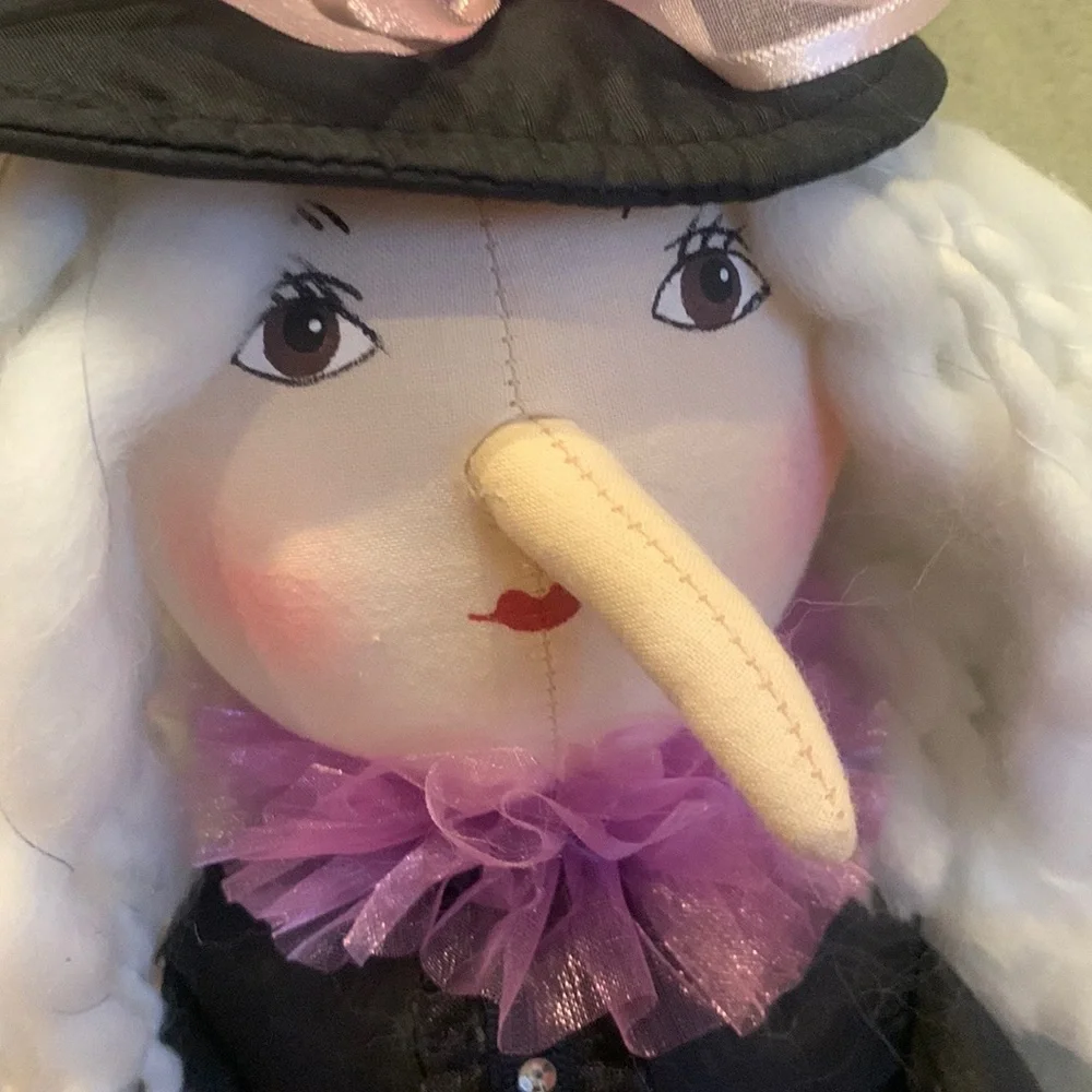 Halloween Decorative Friendly Purple Witch